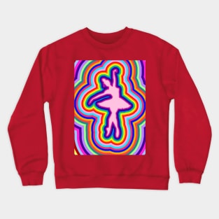 Echo of the Rainbow Ballerina Dance Aura Crewneck Sweatshirt